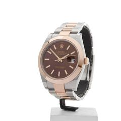 Rolex Datejust 41 Stainless Steel and 18 Karat Rose Gold Gents 126301, 2016
