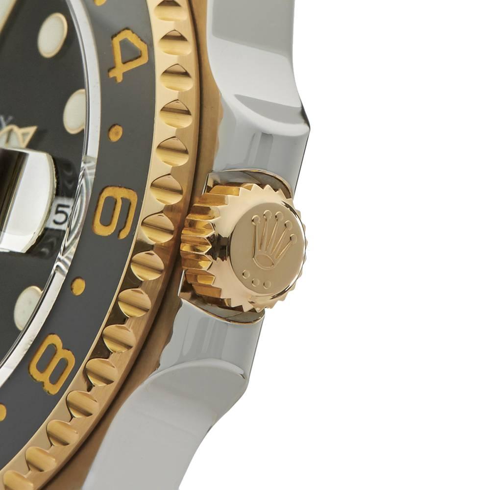 Men's Rolex GMT-Master II Stainless Steel and 18 Karat Gold Gents 116713LN, 2012