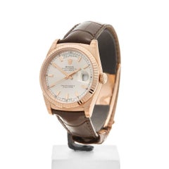 Rolex Day-Date 18 Karat Rose Gold Gents 118135, 2017