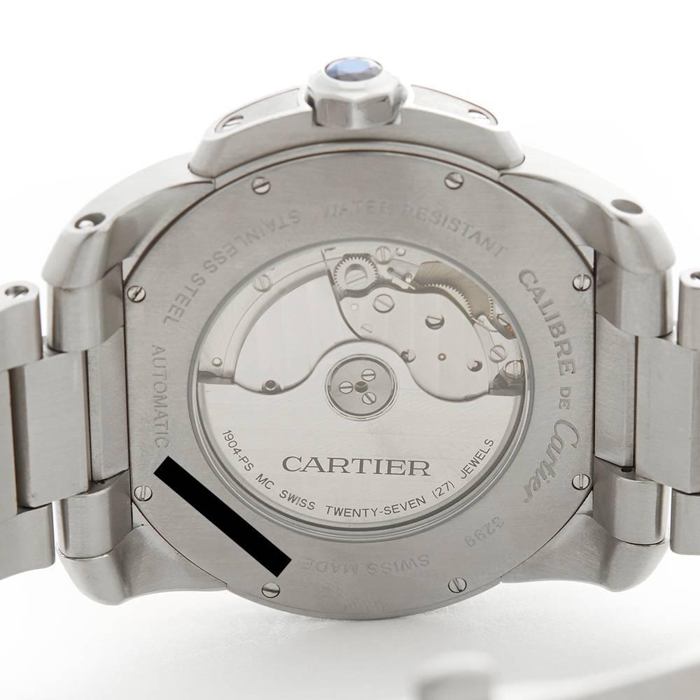 Cartier Calibre Stainless Steel Gents 3299 or W7100037, 2010s 4