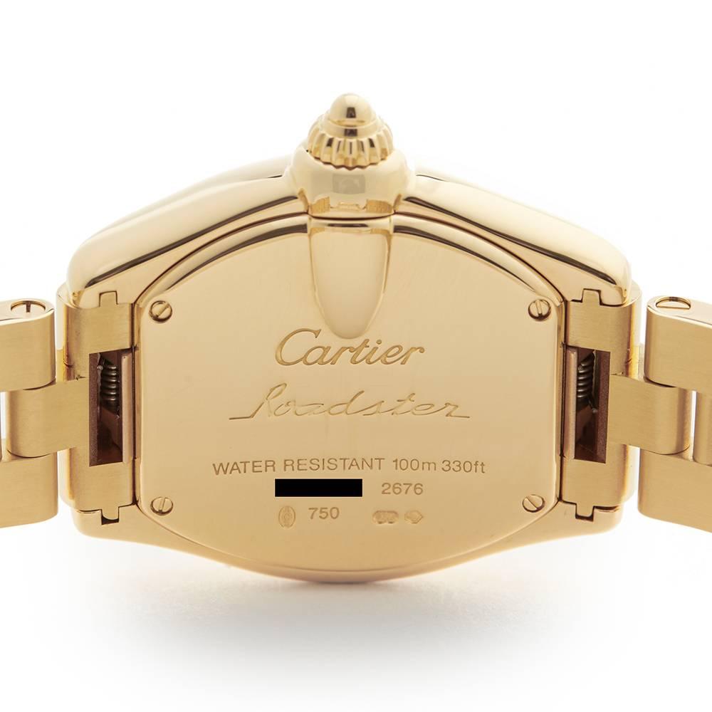 Cartier Roadster 18 Karat Yellow Gold Ladies 2676 or W62018Y5, 2000s 3