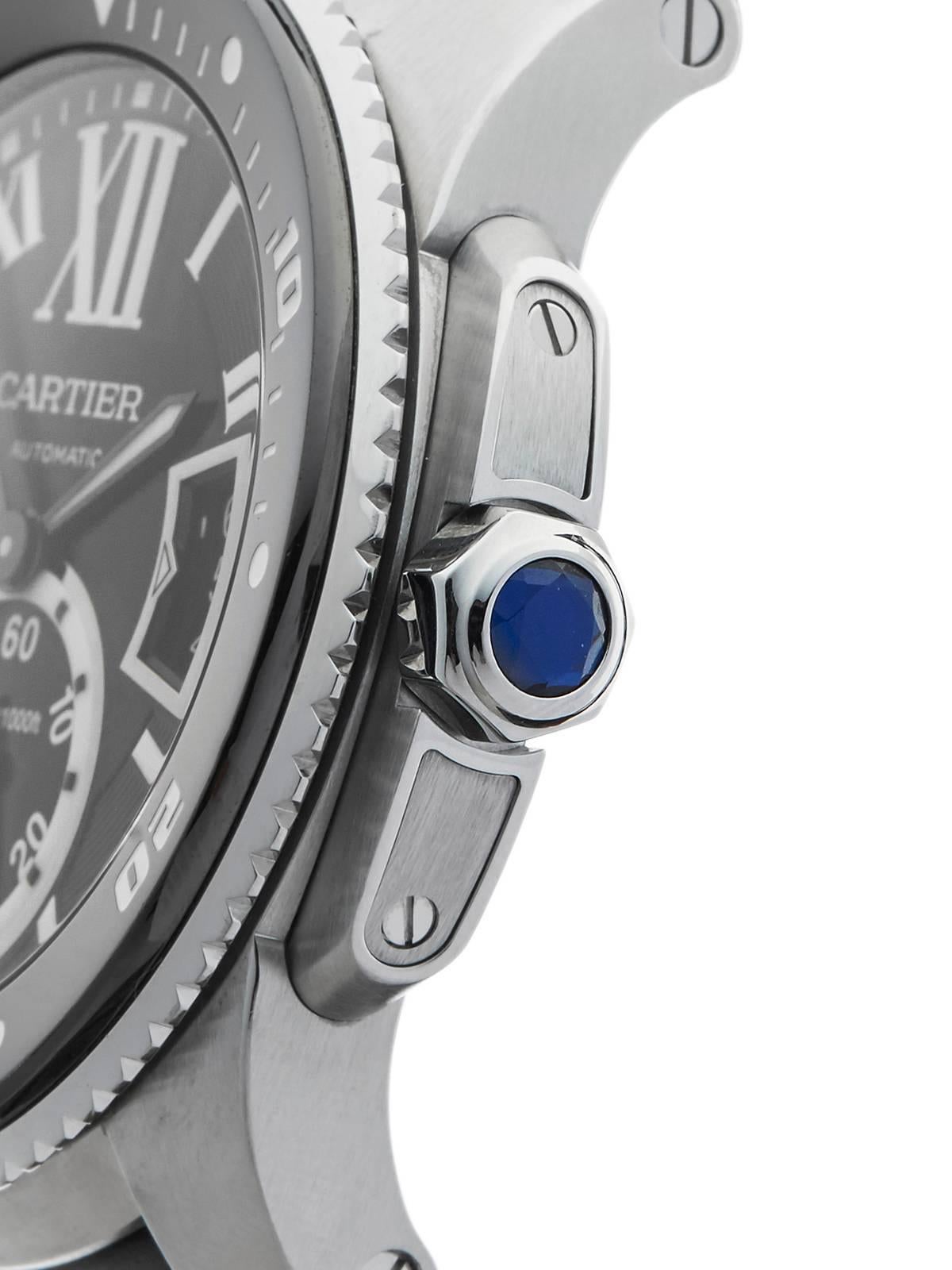 Men's Cartier Stainless Steel Calibre Automatic Wristwatch, 2010s