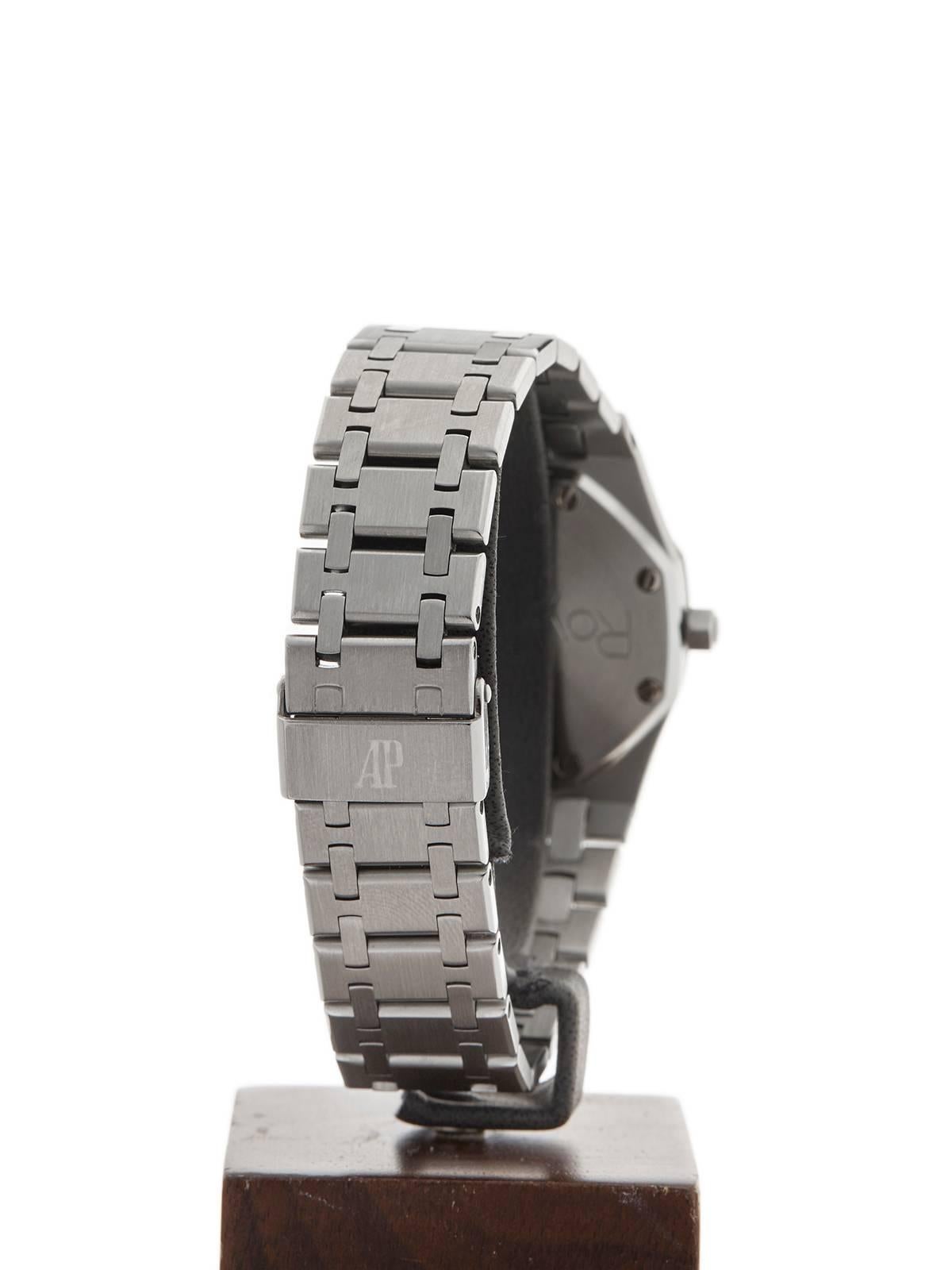 Audemars Piguet Ladies Stainless Steel Royal Oak Quartz Wristwatch, 2000s 2