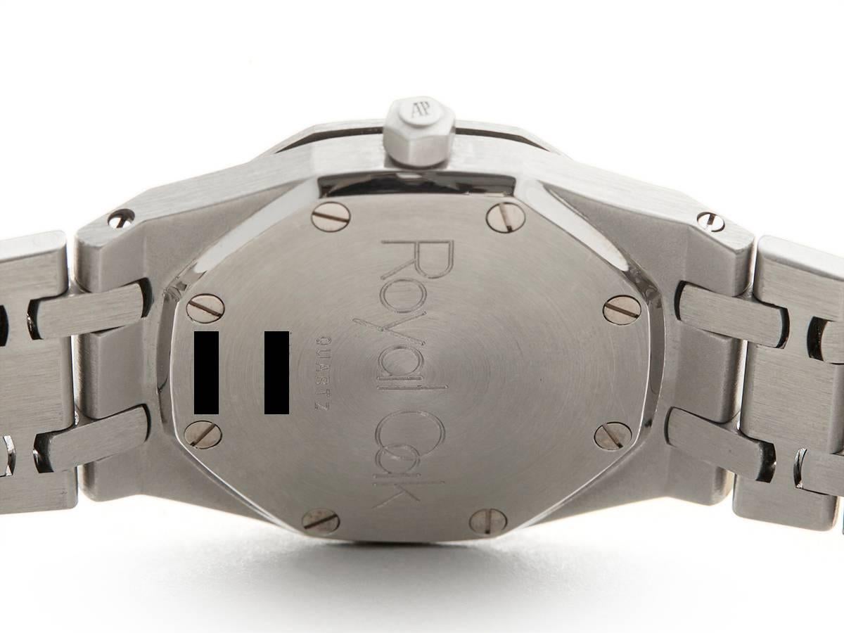 Audemars Piguet Ladies Stainless Steel Royal Oak Quartz Wristwatch, 2000s 3