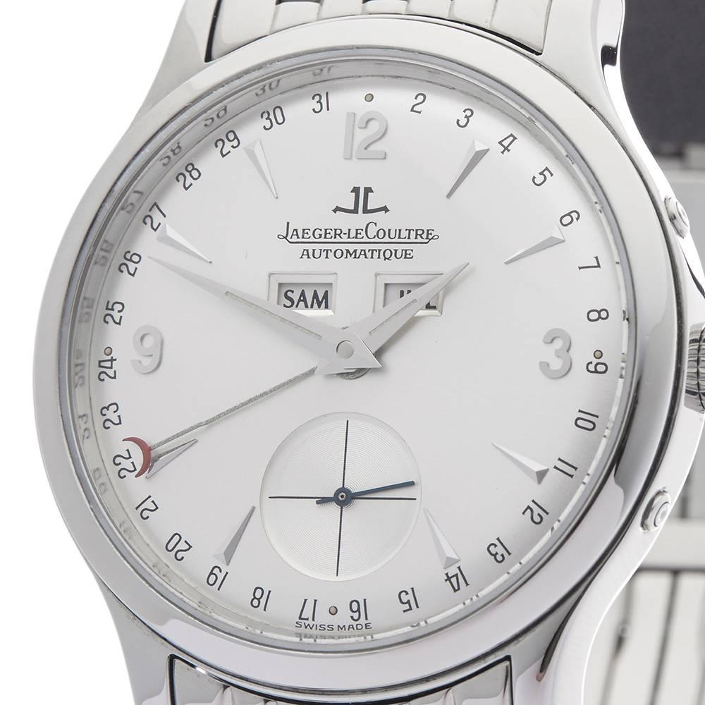 Jaeger Lecoultre Stainless Steel Master Control Automatic Wristwatch In Good Condition In Bishop's Stortford, Hertfordshire