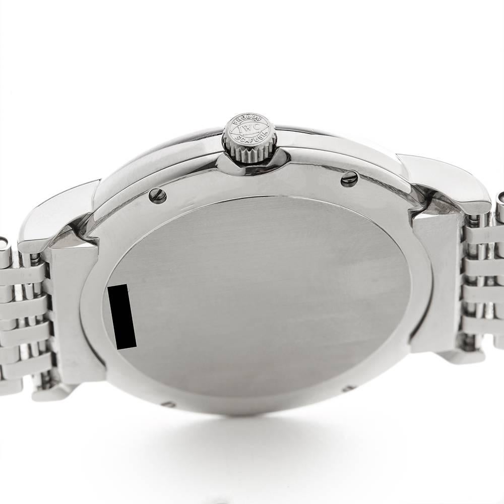 IWC Stainless Steel Portofino Automatic Wristwatch, 2000s 3