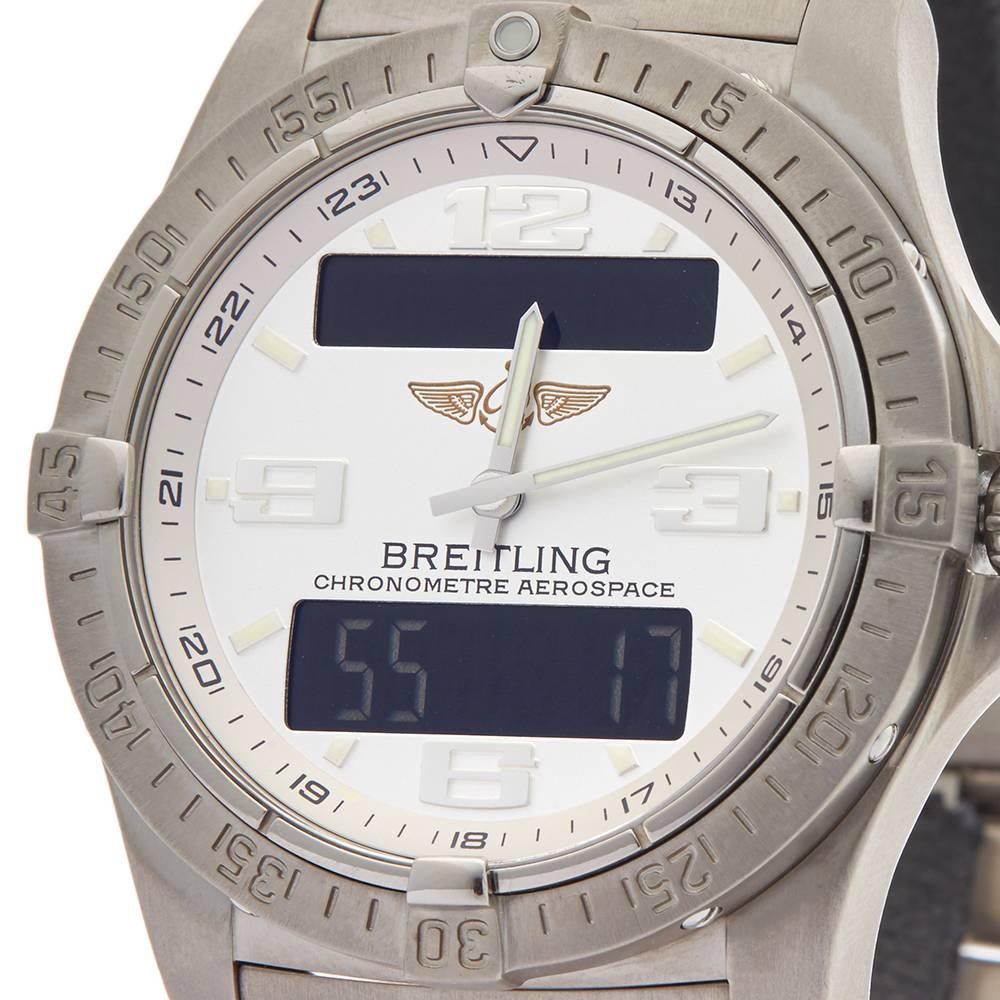 Men's Breitling Titanium Areospace Quartz Wristwatch, circa 2010s