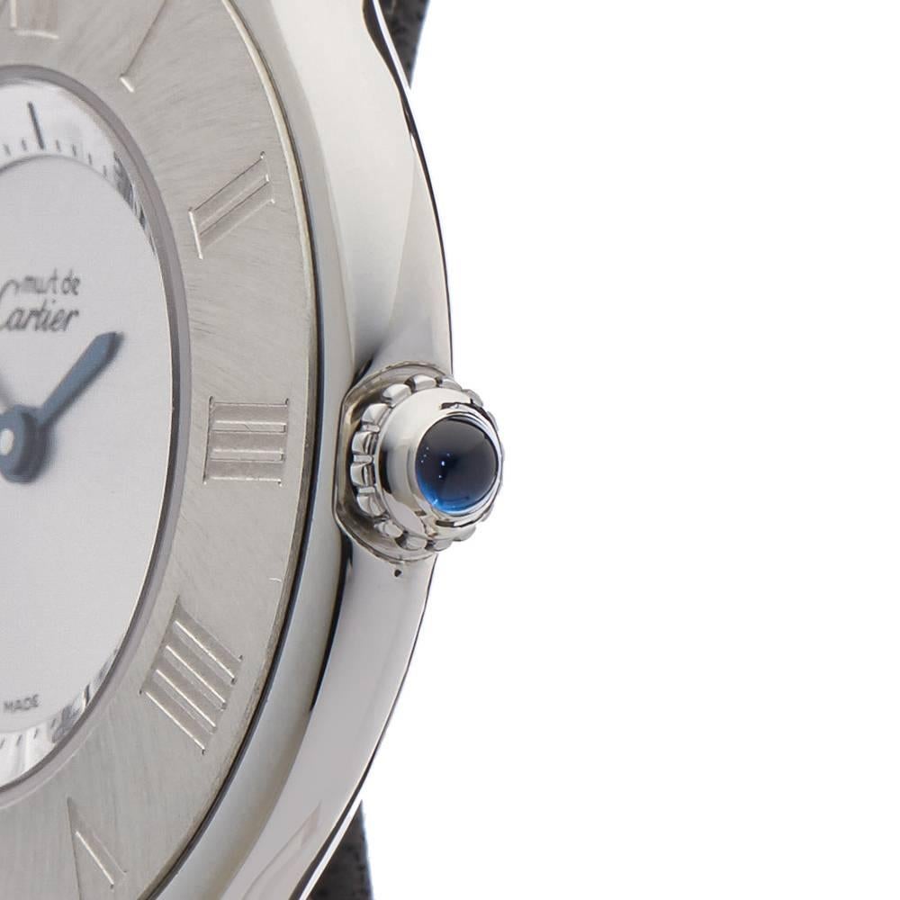 Women's Cartier Ladies Stainless Steel Must De Cartier 21 Quartz Wristwatch, circa 2005