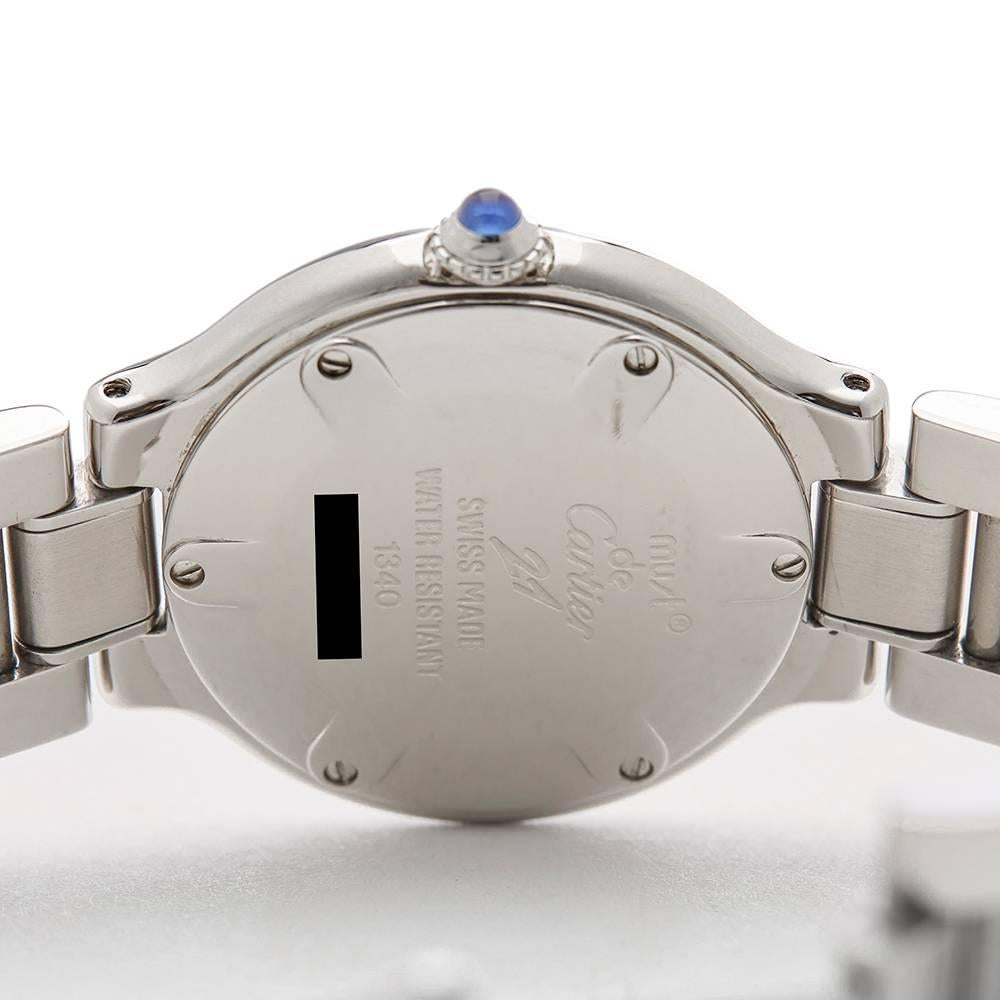 Cartier Ladies Stainless Steel Must De Cartier 21 Quartz Wristwatch, circa 2006 4