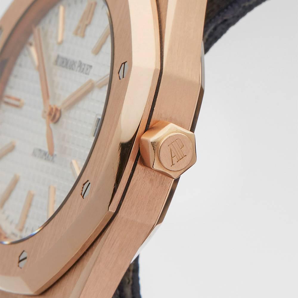 Women's or Men's Audemars Piguet Rose Gold Royal Oak Automatic Wristwatch Ref W3442