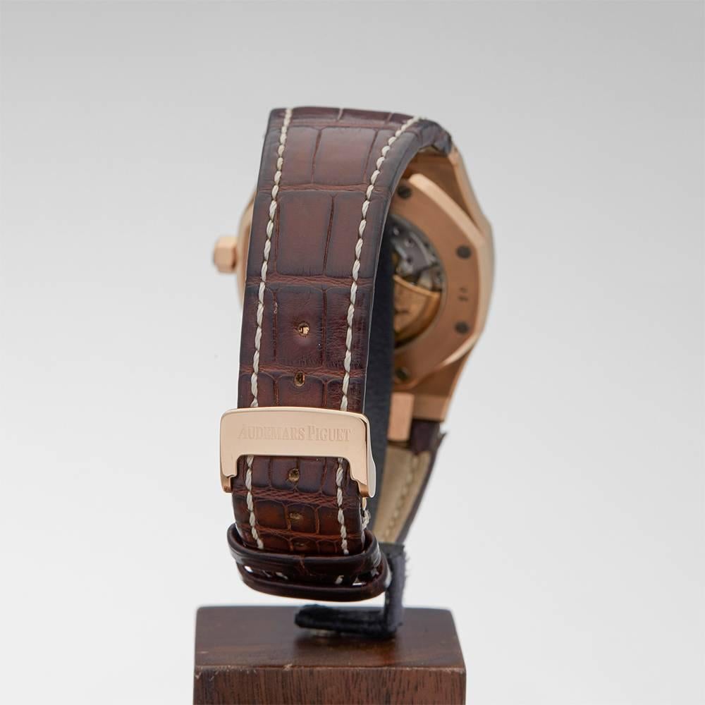 Audemars Piguet Rose Gold Royal Oak Automatic Wristwatch Ref W3442 3