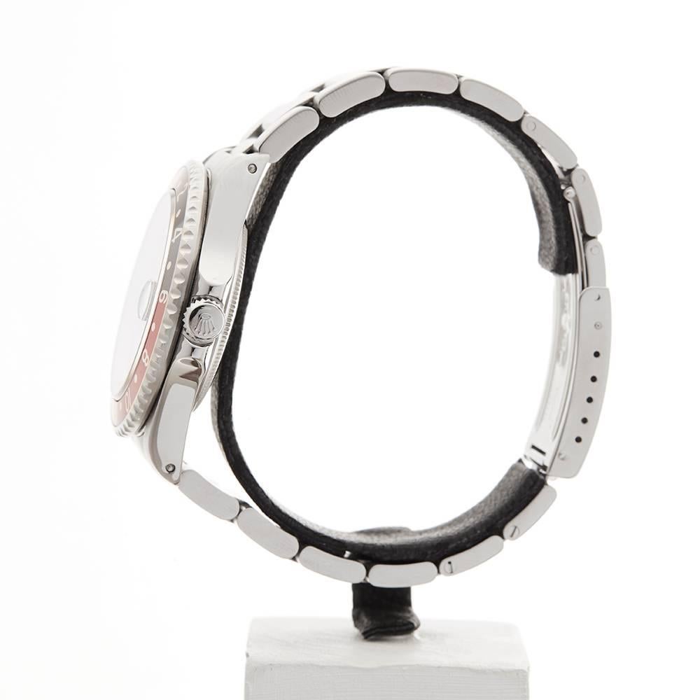 Rolex Stainless Steel GMT-Master II Coke Automatic Wristwatch Ref 16710, 1995 1
