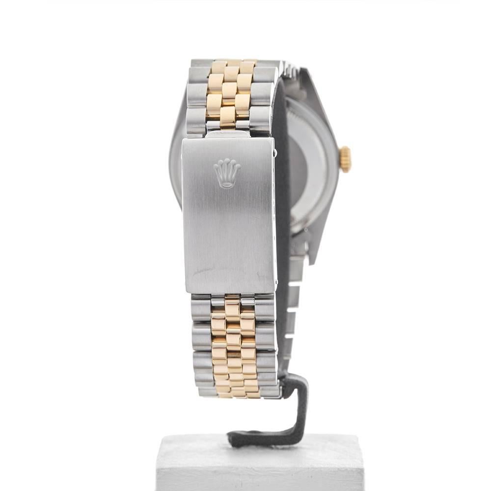 Rolex Yellow Gold Stainless Steel Datejust Automatic Wristwatch Ref W3987 3