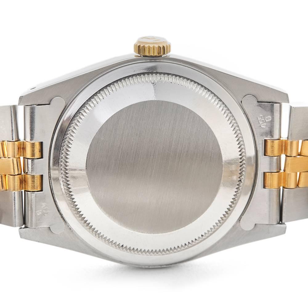 Rolex Yellow Gold Stainless Steel Datejust Automatic Wristwatch Ref W3987 4
