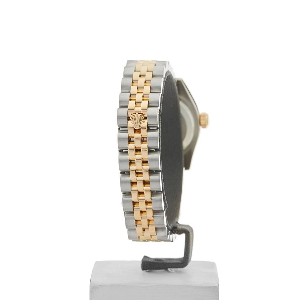 Rolex Ladies Yellow Gold Stainless Steel Datejust Automatic Wristwatch Ref W3985 3
