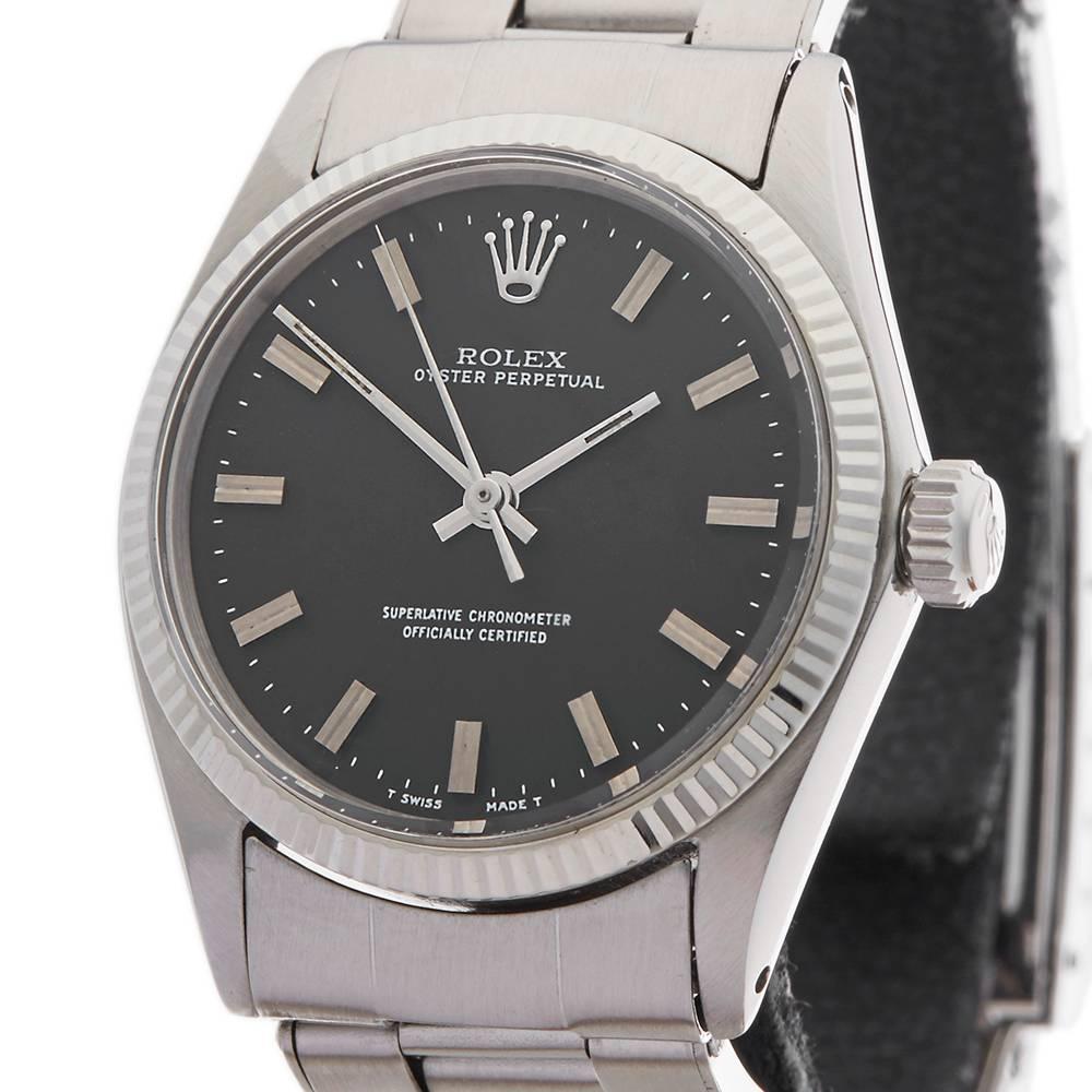 Rolex Stainless Steel Oyster Perpetual Automatic wristwatch Ref 6551, 1970 In Excellent Condition In Bishop's Stortford, Hertfordshire