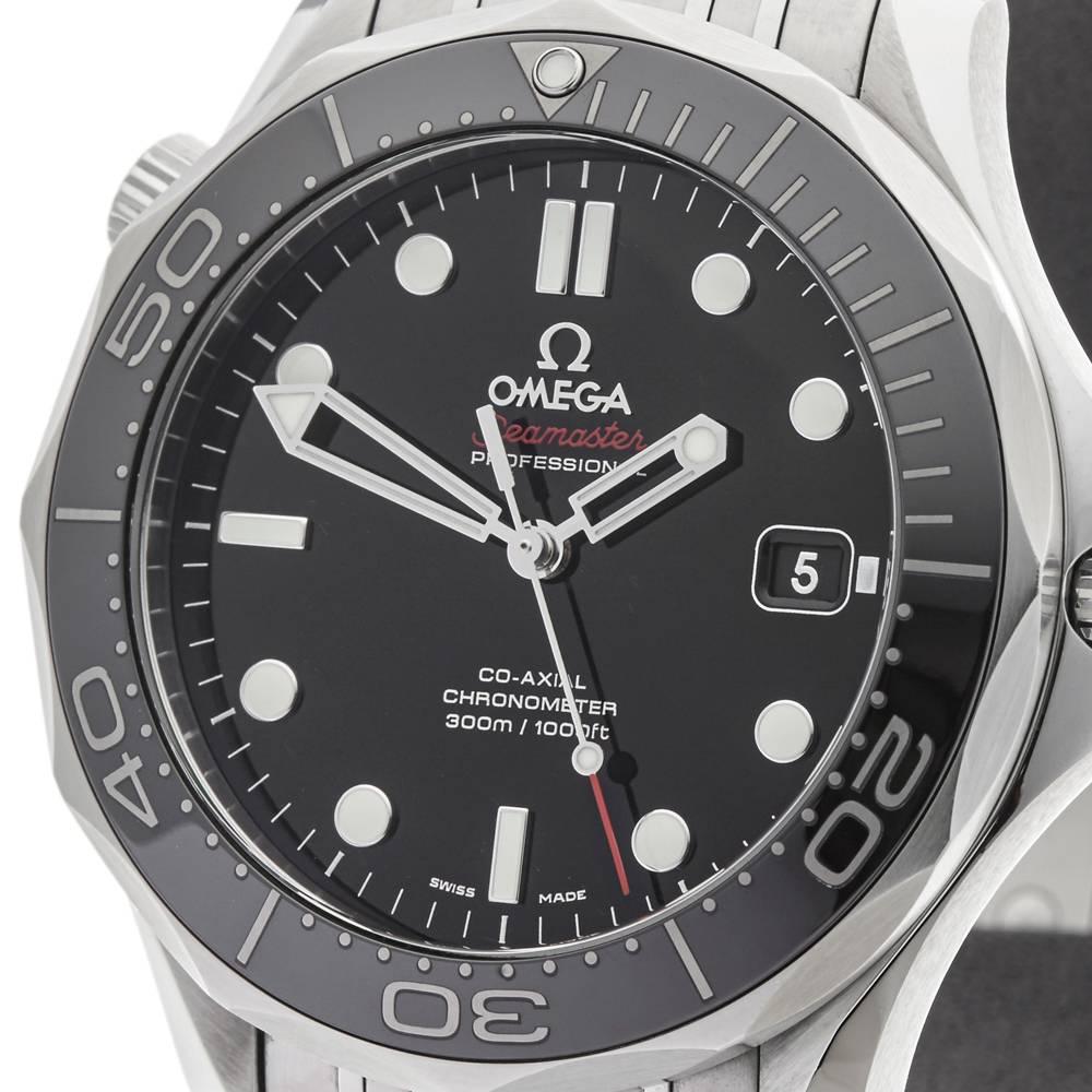 Omega Stainless Steel Seamaster Automatic Wristwatch In Excellent Condition In Bishop's Stortford, Hertfordshire