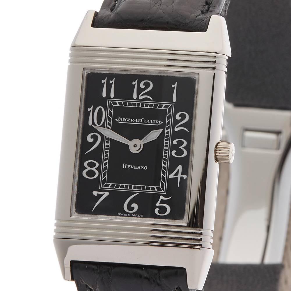 Jaeger-LeCoultre White Gold Reverso Mechanical Wristwatch In Excellent Condition In Bishop's Stortford, Hertfordshire