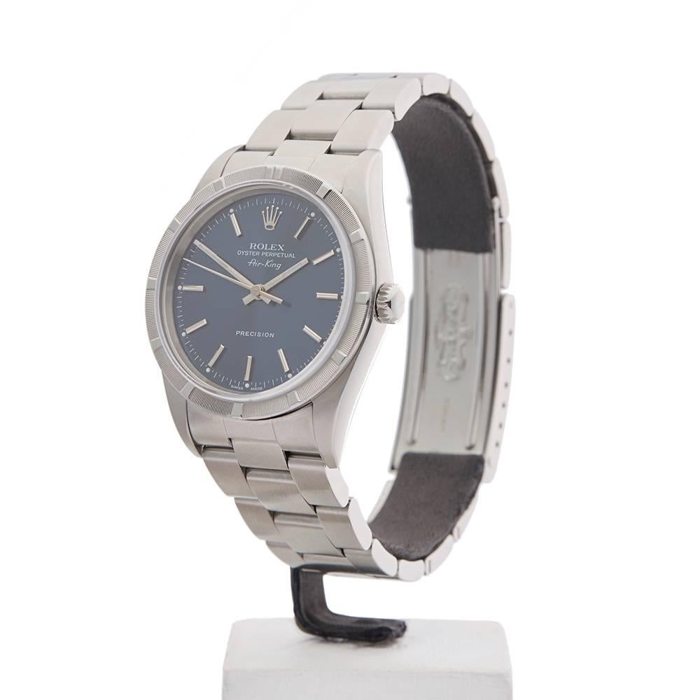 Ref: W4088
Model Number: 14010
Serial Number: P26****
Condition: 9 - Excellent Condition
Age: 2000
Case Diameter: 34 mm
Case Size: 34mm
Box And Paper: Box & Manuals
Movement: Automatic
Case: Stainless Steel
Dial: Navy
Bracelet: Stainless Steel