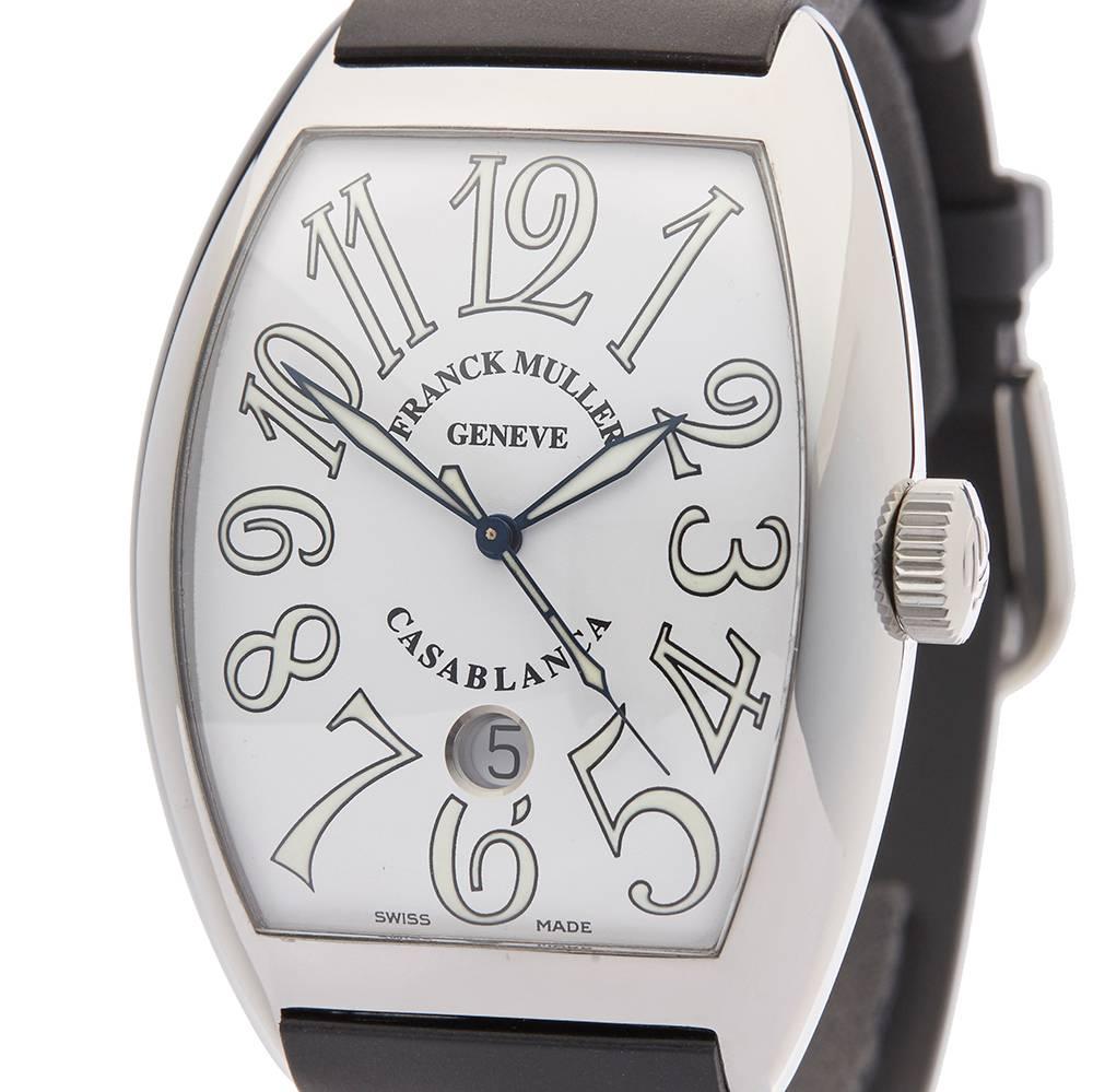Franck Muller Stainless Steel Casablanca Automatic Wristwatch In Excellent Condition In Bishop's Stortford, Hertfordshire