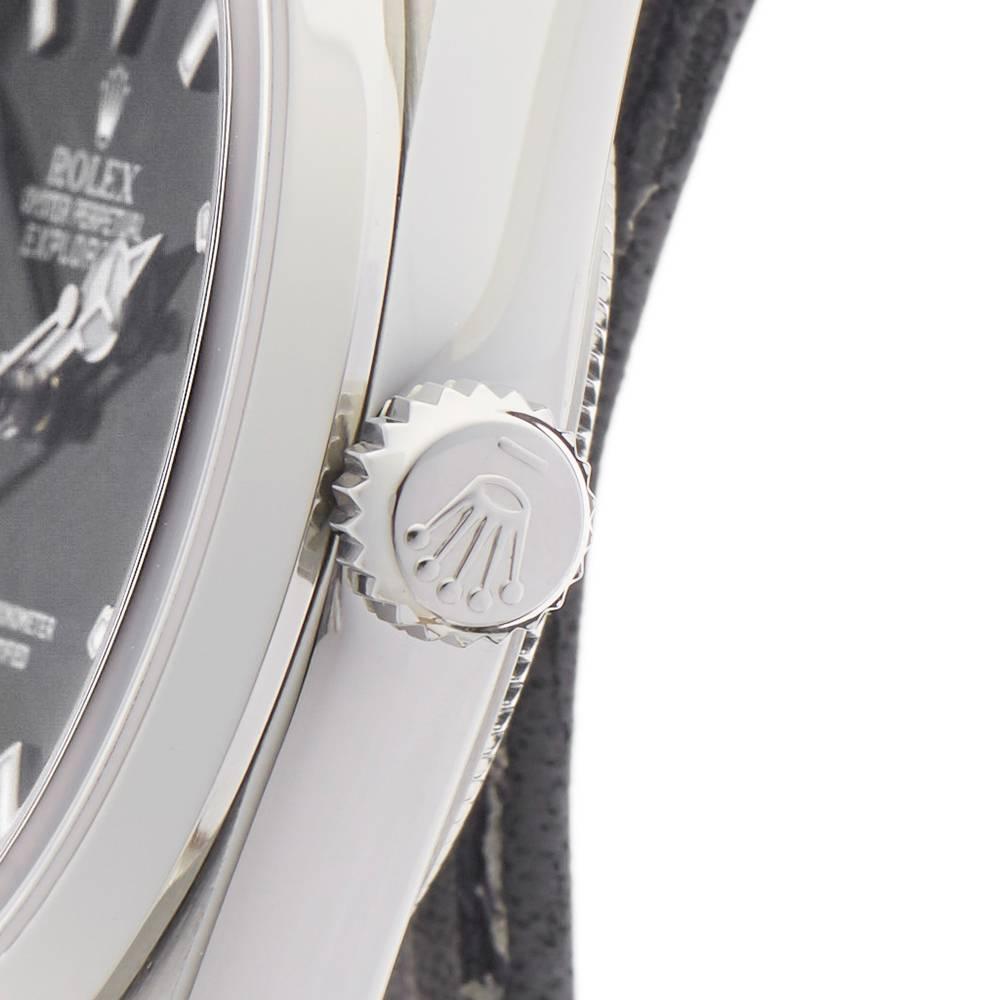 Men's Rolex Stainless Steel Explorer I Automatic Wristwatch Ref 114270, 2001