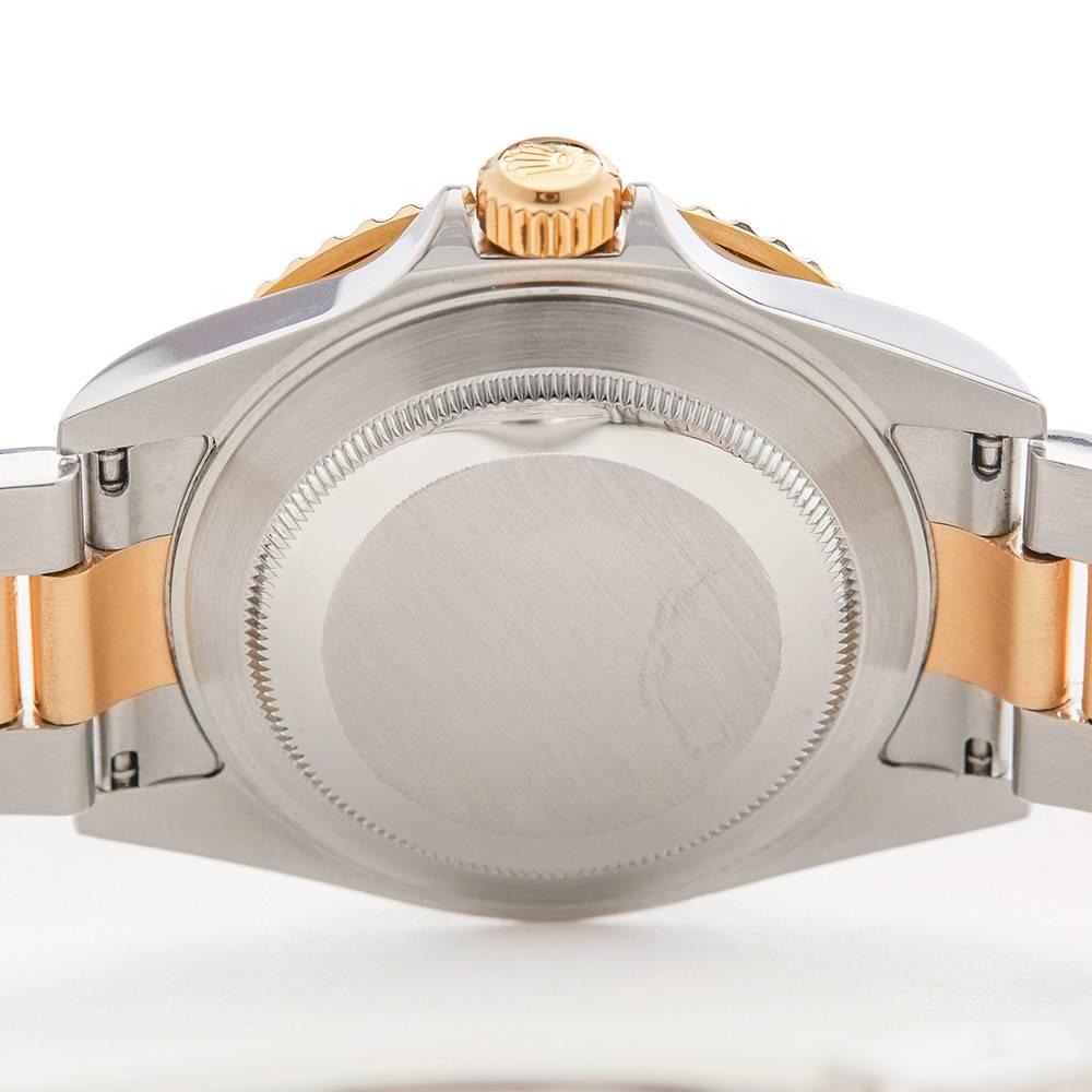 Rolex Yellow Gold Stainless Steel Submariner Automatic Wristwatch, 2005 4
