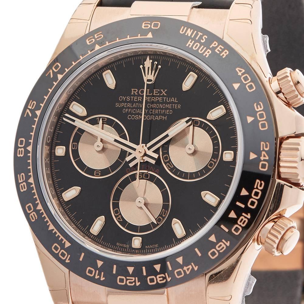 rose gold daytona leather strap