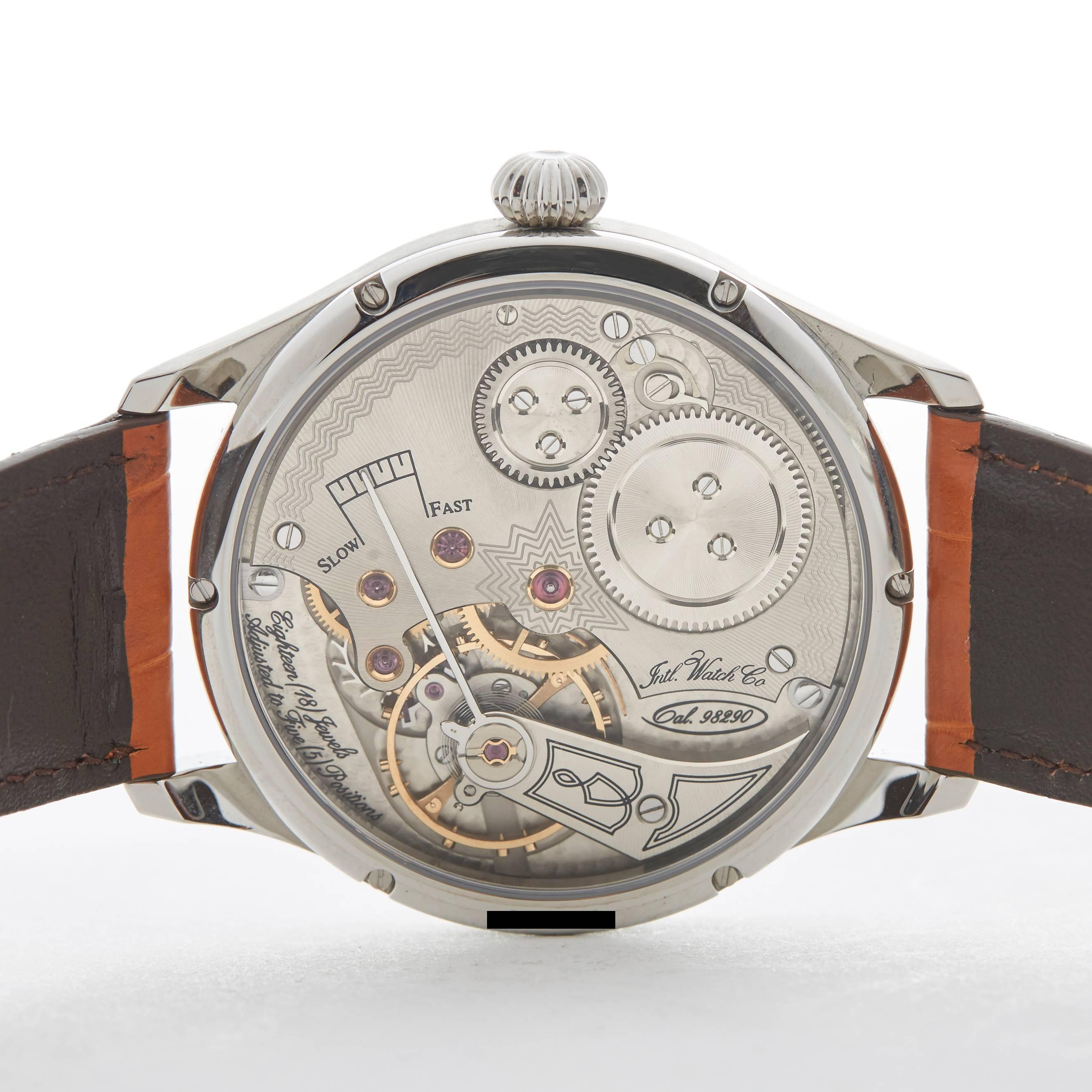 IWC Stainless Steel Portuguese FA Jones Mechanical Wristwatch Ref W544203, 2005 4