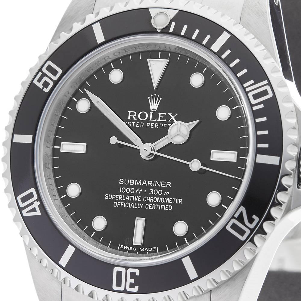 Rolex Stainless Steel Submariner Automatic Wristwatch Ref 14060M, 2012 In Excellent Condition In Bishop's Stortford, Hertfordshire