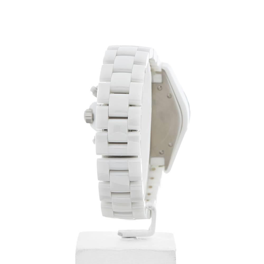 Chanel Ladies Ceramic J12 Chronograph Automatic Wristwatch Ref 1008, 2010 3