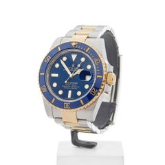 Rolex Yellow Gold Stainless Steel Submariner Automatic Wristwatch, 2017