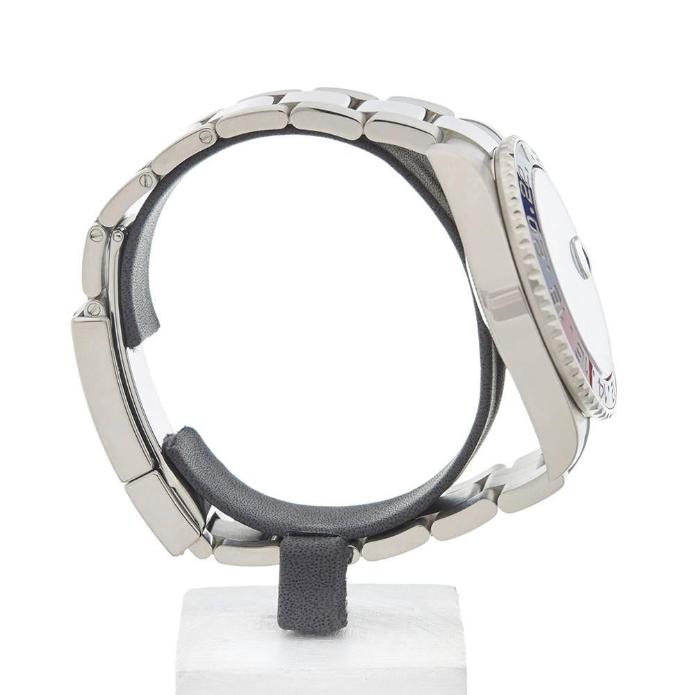Men's Rolex White Gold GMT Master II Pepsi Automatic wristwatch Ref W4193