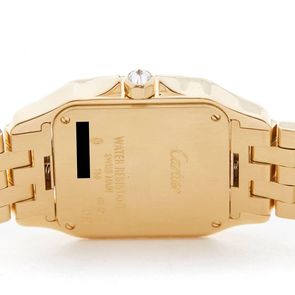 Cartier Ladies Yellow Gold Santos Demoiselle Automatic Wristwatch Ref W4191 4