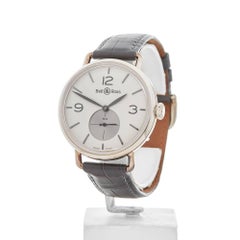 Bell and Ross Sterling Silver WWI Argentium Opalin Manual Wristwatch, 2010s