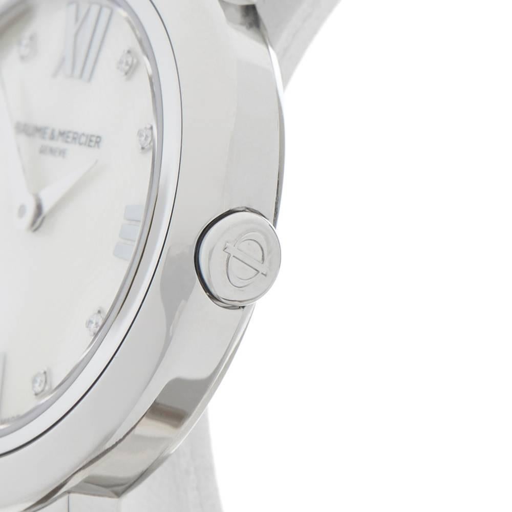 Women's Baume and Mercier ladies stainless steel Promesse Quartz Wristwatch, 2017