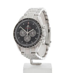 Omega Stainless Steel Speedmaster Apollo Soyuz 35th Anniversary Wristwatch