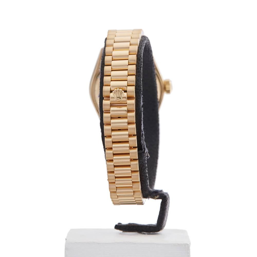Rolex Ladies Yellow Gold Datejust Automatic Wristwatch Ref 79178, 2001 3