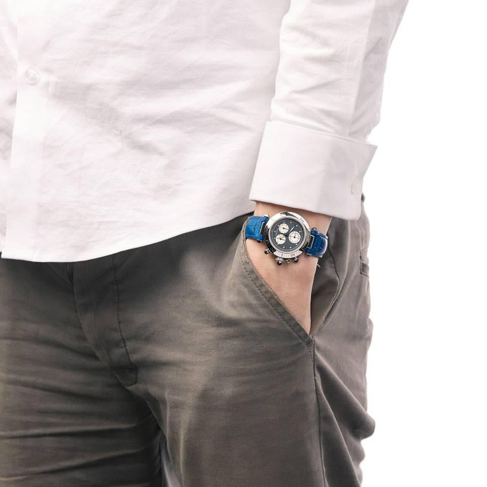 Cartier Stainless Steel Pasha De Cartier Chronoreflex Quartz Wristwatch Ref 1352 2