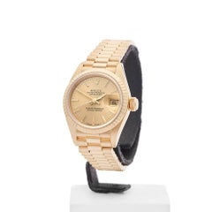 Rolex Ladies Yellow Gold Datejust Automatic Wristwatch Ref 69178, 1987
