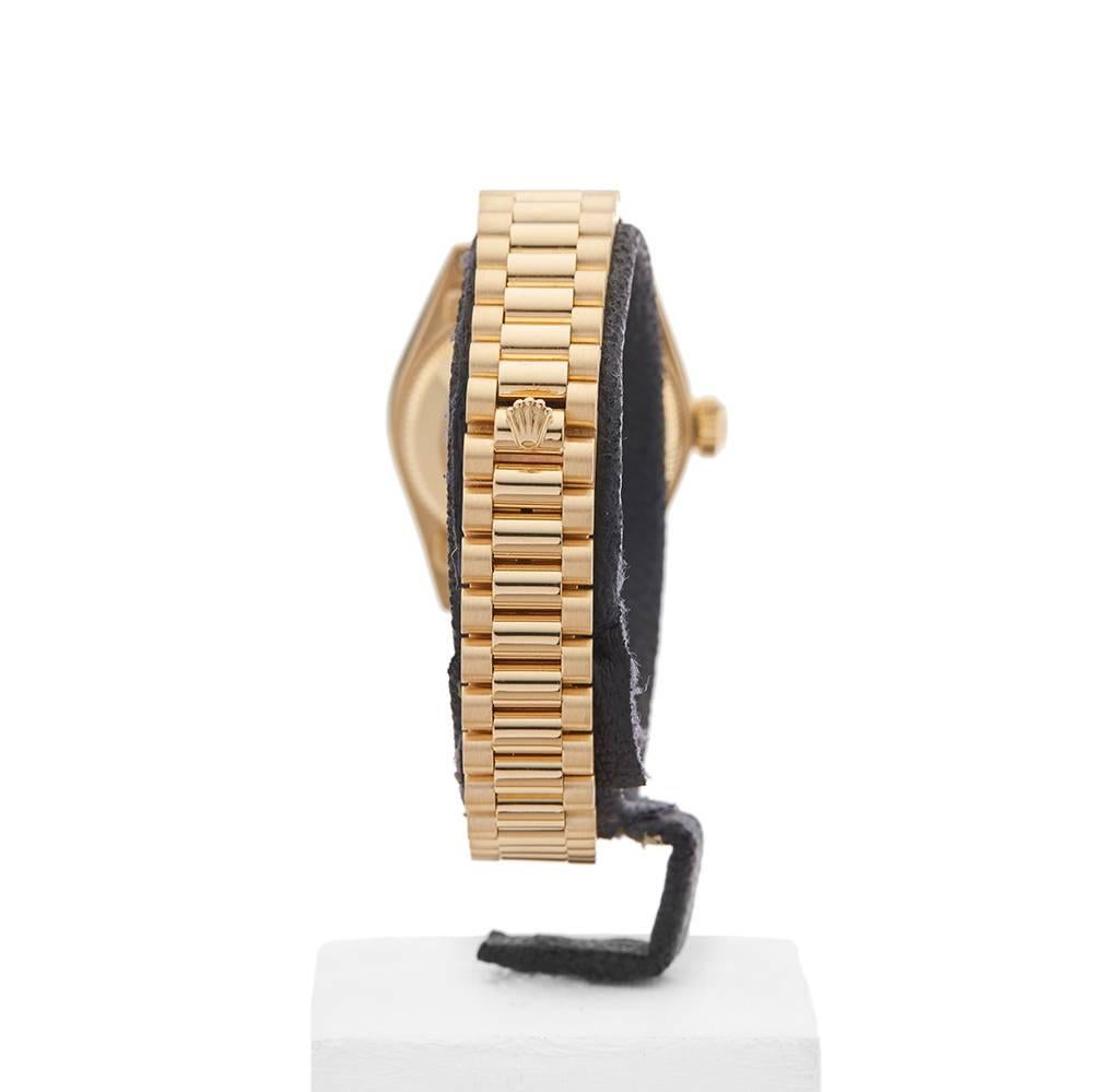 Rolex Ladies Yellow Gold Datejust Automatic Wristwatch Ref 69178, 1987 3