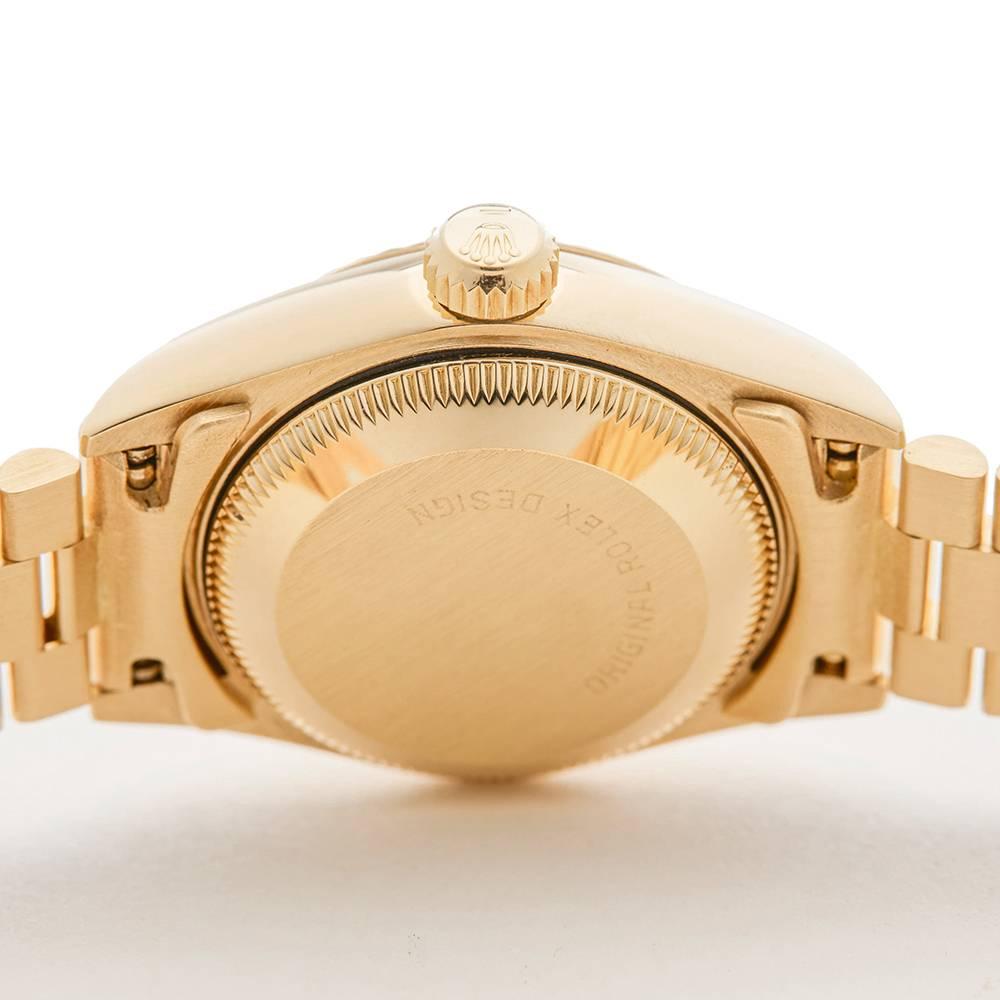 Rolex Ladies Yellow Gold Datejust Automatic Wristwatch Ref 69178, 1987 4