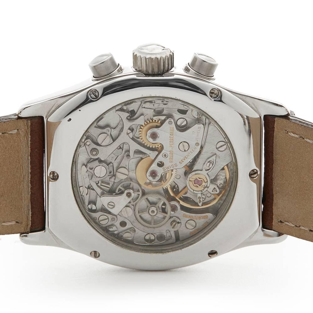 Girard Perregaux White Gold Richeville Chronograph Manual Wristwatch, 2001 4