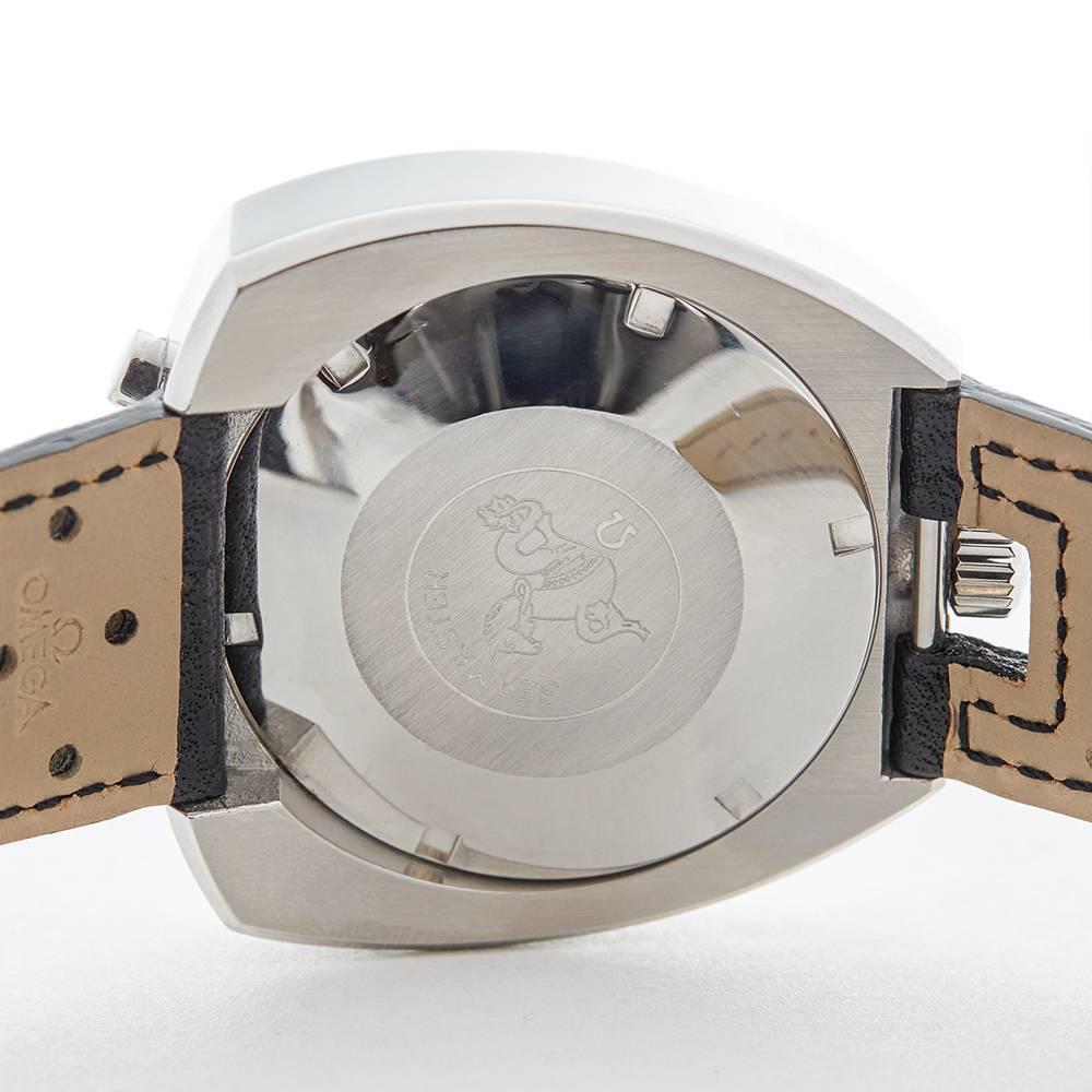 Men's Omega Stainless Steel Seamaster Bullhead Mechanical Wind Wristwatch, 1969