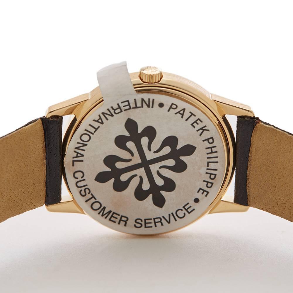 Patek Philippe Yellow Gold Calatrava Automatic Wristwatch Ref 3802, 1983 4
