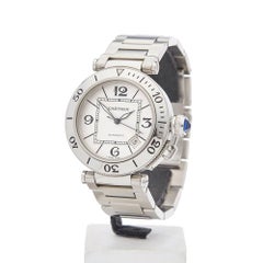 Cartier Stainless Steel Pasha de Cartier Automatic Wristwatch Ref 2790, 2010s