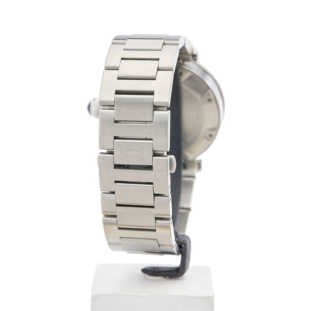 Cartier Stainless Steel Pasha de Cartier Automatic Wristwatch Ref 2790, 2010s 3