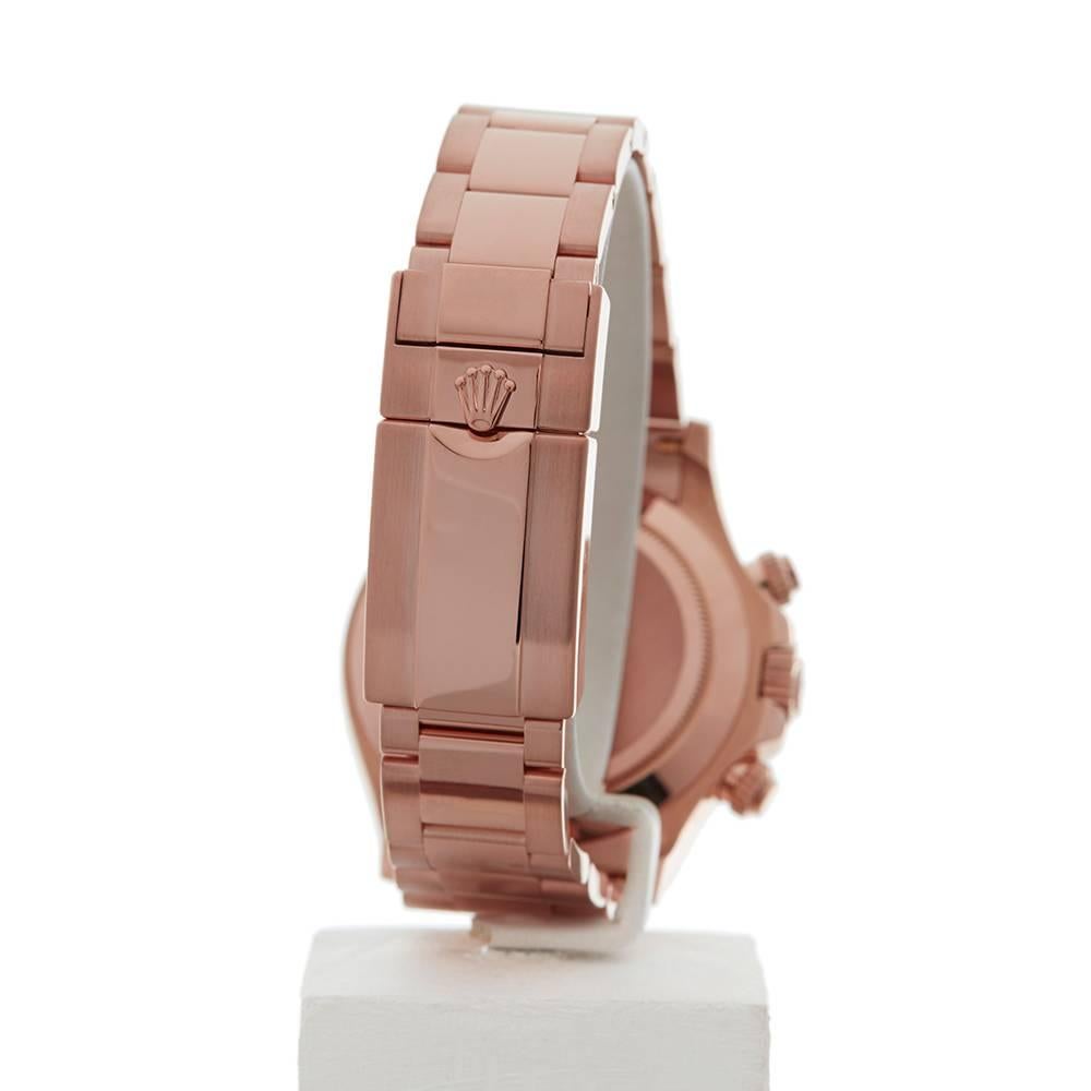 Men's Rolex Ladies Rose Gold Daytona Everose Automatic Wristwatch Ref 116505, 2014