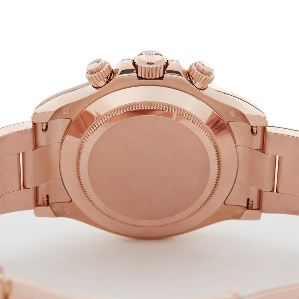 Rolex Ladies Rose Gold Daytona Everose Automatic Wristwatch Ref 116505, 2014 1