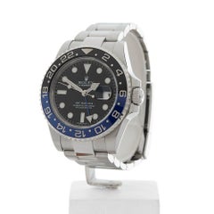 Rolex Stainless Steel GMT Master II Batman Automatic Wristwatch, 2014