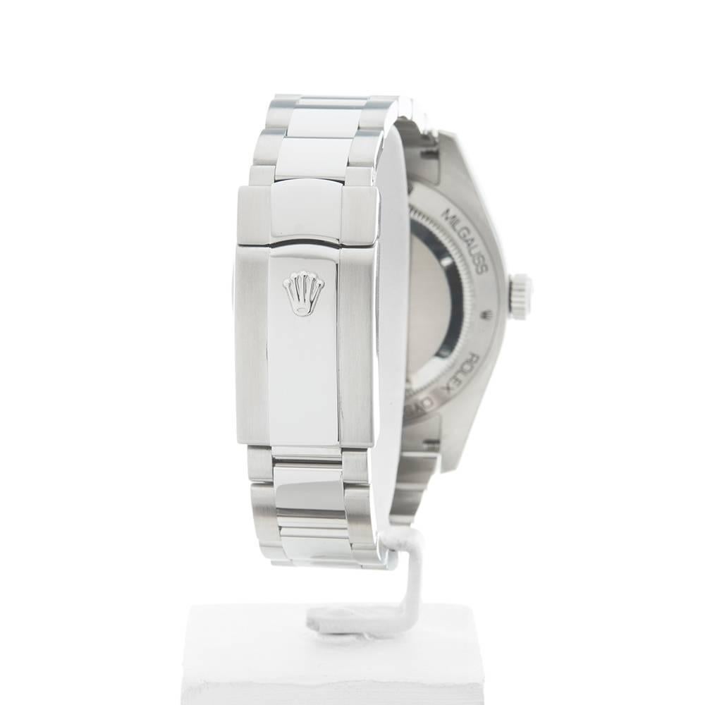 Rolex Stainless Steel Milgauss Automatic wristwatch ref 116400, 2007 3